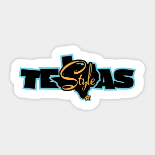 Texas Style Turquoise Sticker